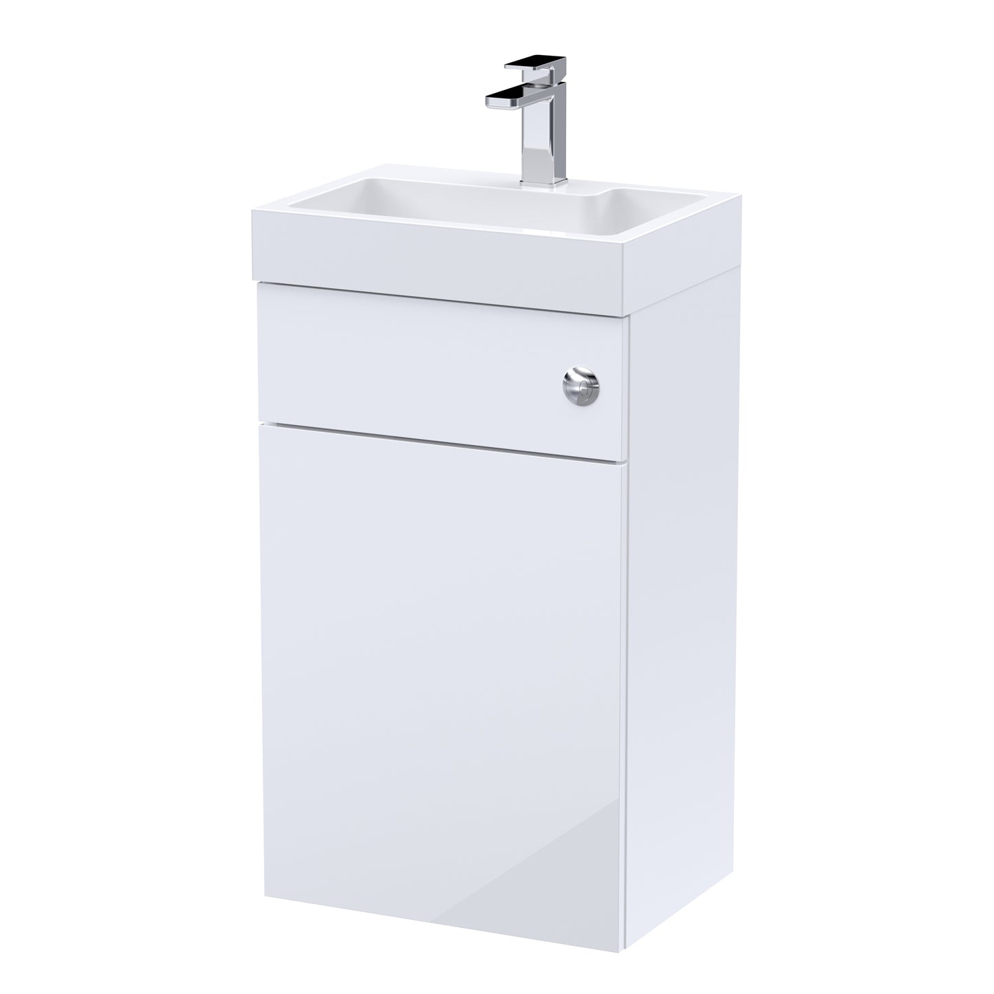 Kass Floor Standing Vanity Unit with Basin, WC Unit and Concealed Cistern 500mm