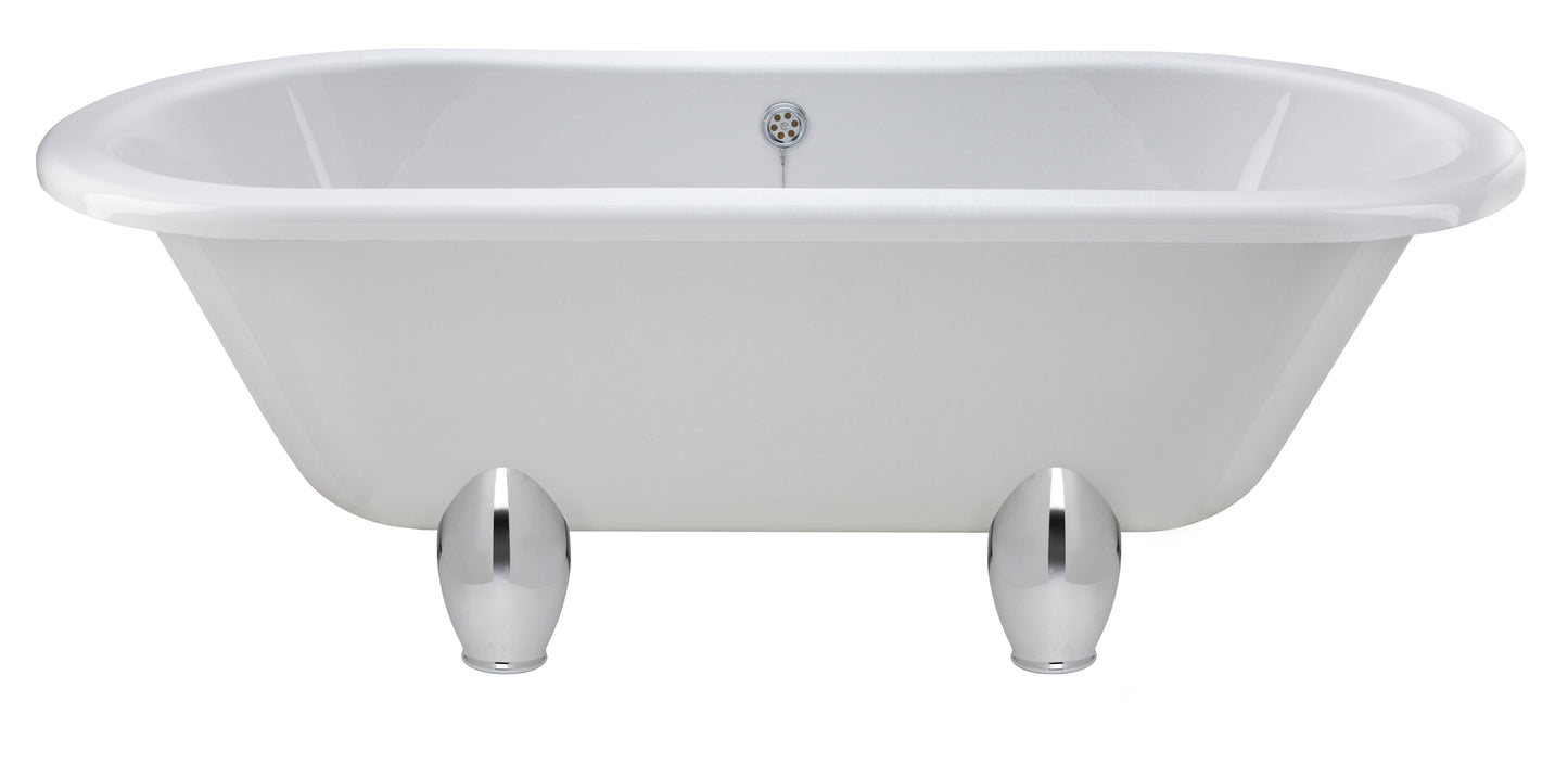 Hudson Reed Kingsbury Traditional 1500mm Double Ended Freestanding Bath With Leg Set