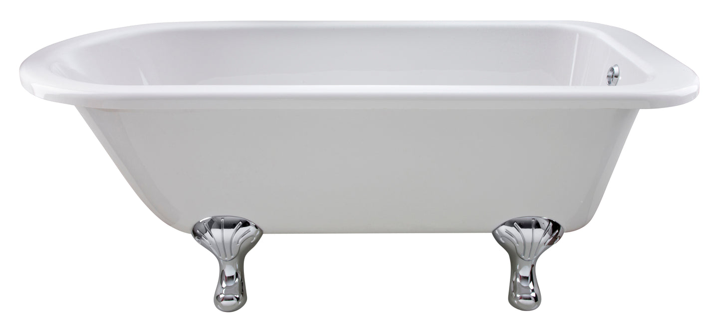 Hudson Reed Barnsbury Traditional Roll Top 1700mm Freestanding Bath With Leg Set