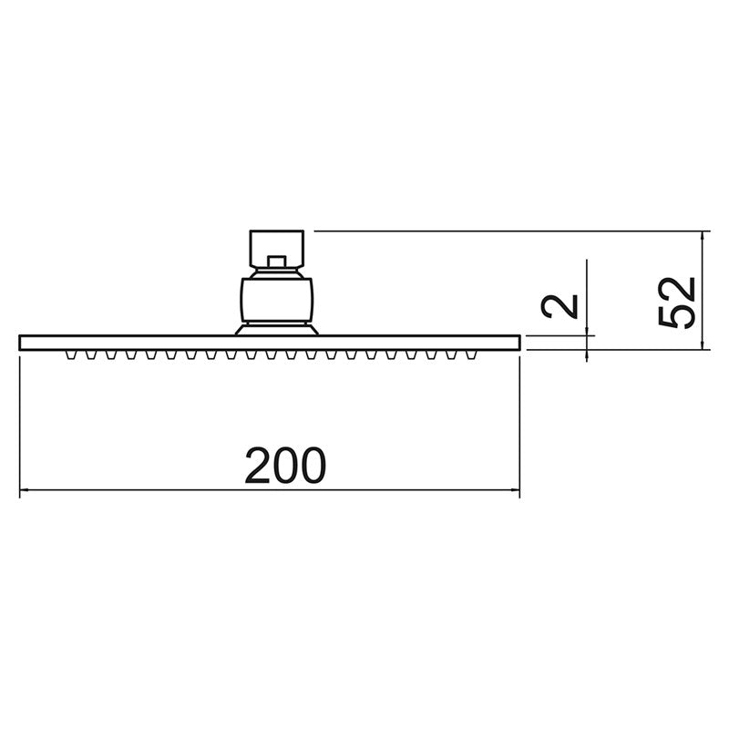 Chrome Square Ultra Thin Shower Head (SY-SHD3030)