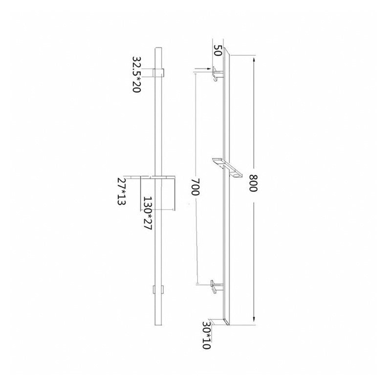 Black Slide Rail Sets (SY-SR01K)