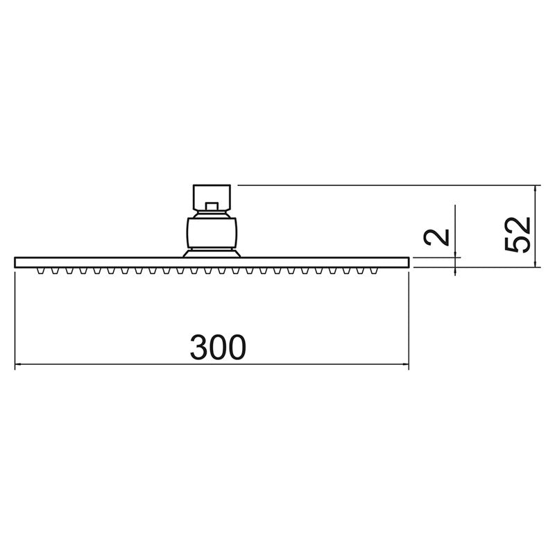 Chrome Square Ultra Thin Shower Head (SY-SHD3030)