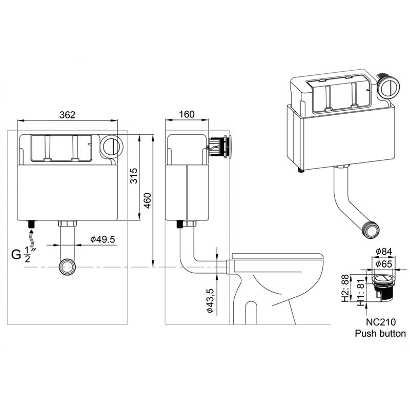 Concealed Cisterns (ARL-CYCDFCIST)