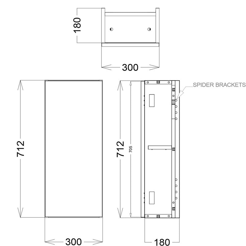 Synergy Blend 300Mm Wall Unit (SY-BLE30WUMG)