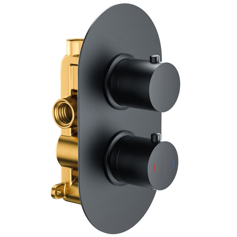 Synergy Tweed Concealed Shower Set (SY-CVQ01K & SY-SA01K & SY-SHE2525BK)