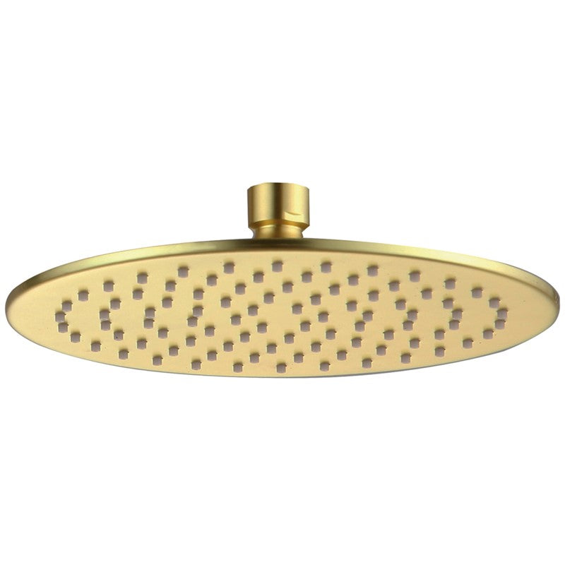 Brushed Brass Round Ultra Thin Shower Head (SY-SHP32BB)