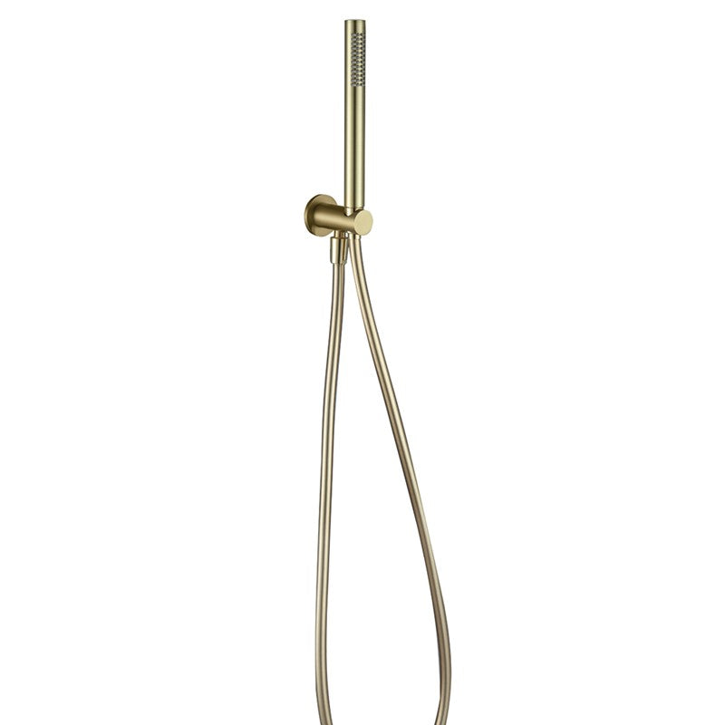 Brushed Brass Handset Bracket Hose Kit (SY-WB12BB)