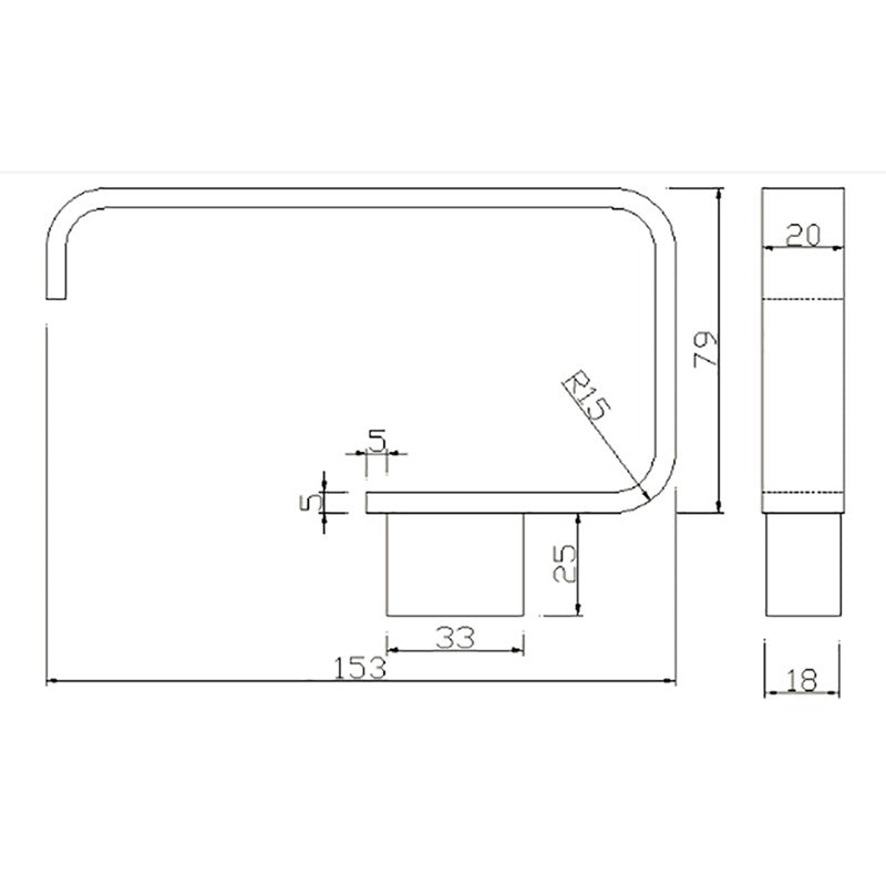 Synergy Stella Toilet Roll Holder (SY-DXB31BB)