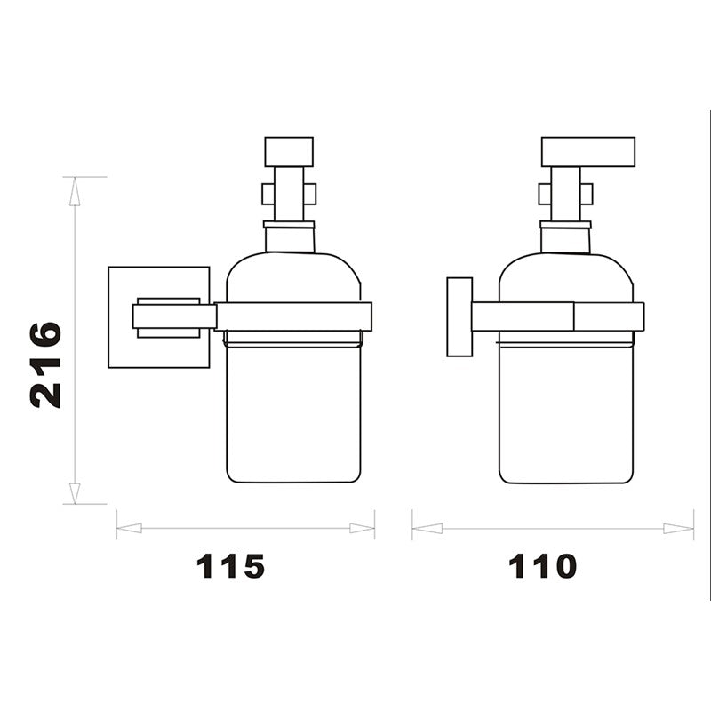 Synergy Salm Soap Dispenser Holder (237AXB46)