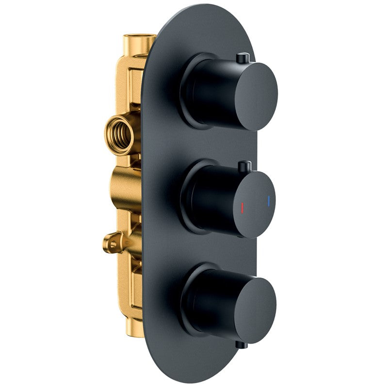 Synergy Ribble Concealed Shower Set (SY-CVQ10K & SY-SA01K & SY-SHE2525BK & SY-SR02K & SY-WE01K)