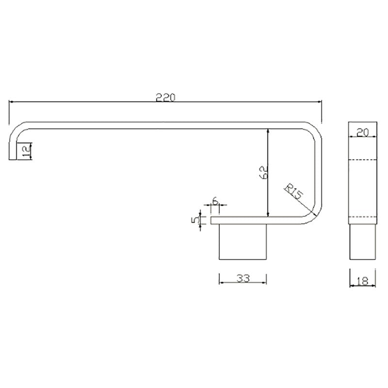 Synergy Stella Towel Bar (SY-DXB30BB)