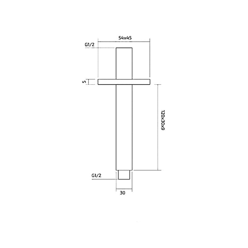 Chrome Ceiling Arms (SY-SA08)