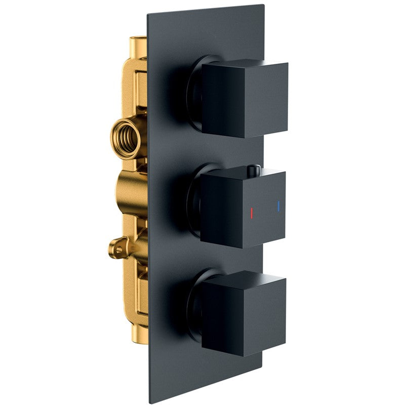 Synergy Dart Concealed Shower Set (SY-CVQ11K & SY-SA02K & SY-SHD2525BK & SY-SR01K & SY-WE02K)