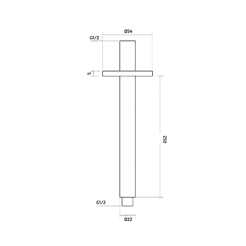 Chrome Ceiling Arms (SY-SA08)