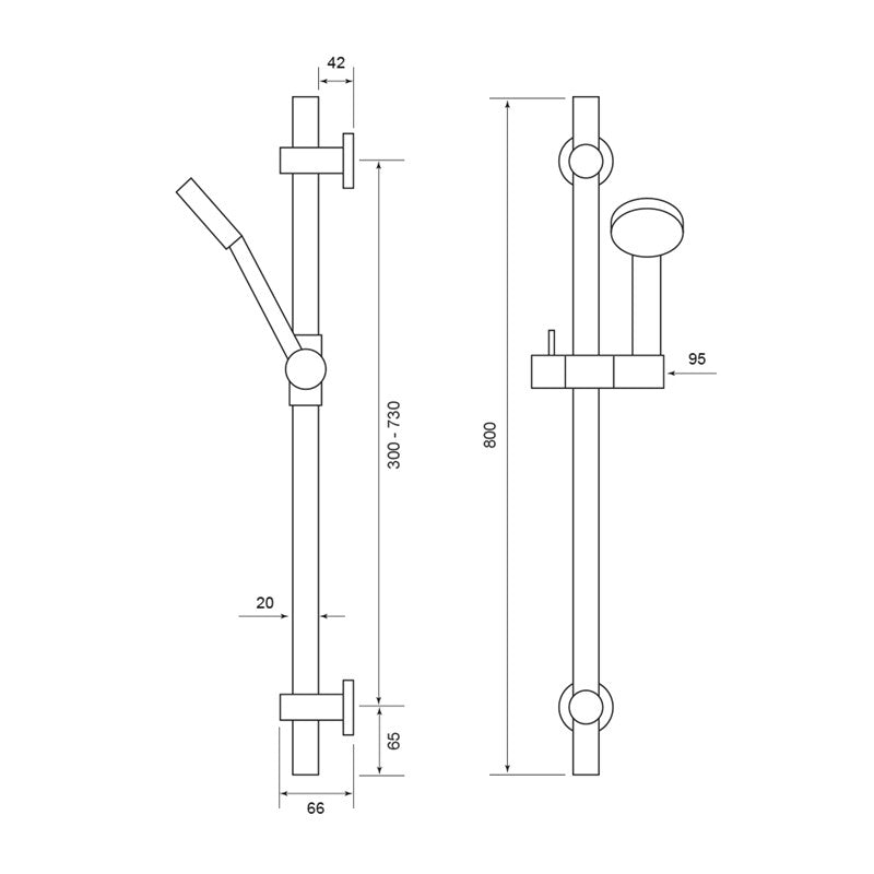 Synergy Ribble Concealed Shower Set (SY-CVQ10K & SY-SA01K & SY-SHE2525BK & SY-SR02K & SY-WE01K)