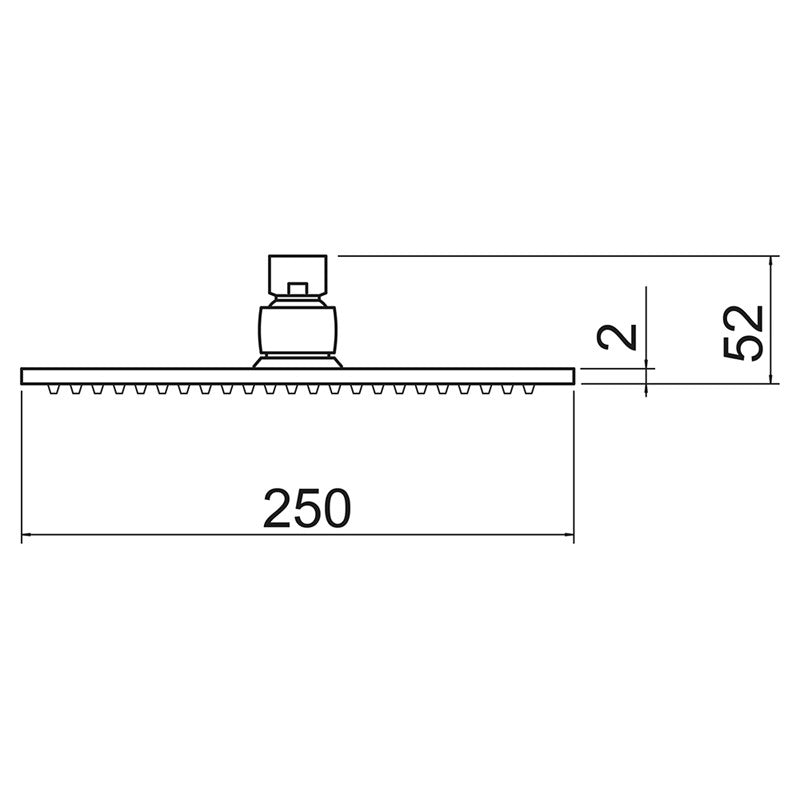 Chrome Square Ultra Thin Shower Head (SY-SHD3030)