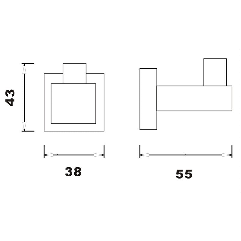 Synergy Salm Robe Hook (237AXB38)