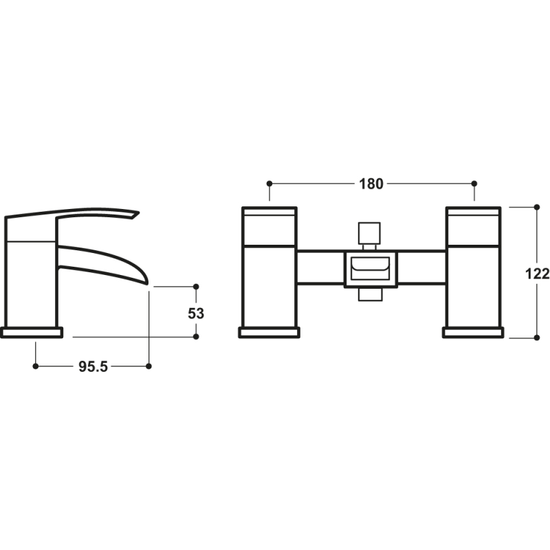 Studio HC Bath Shower Mixer by Synergy