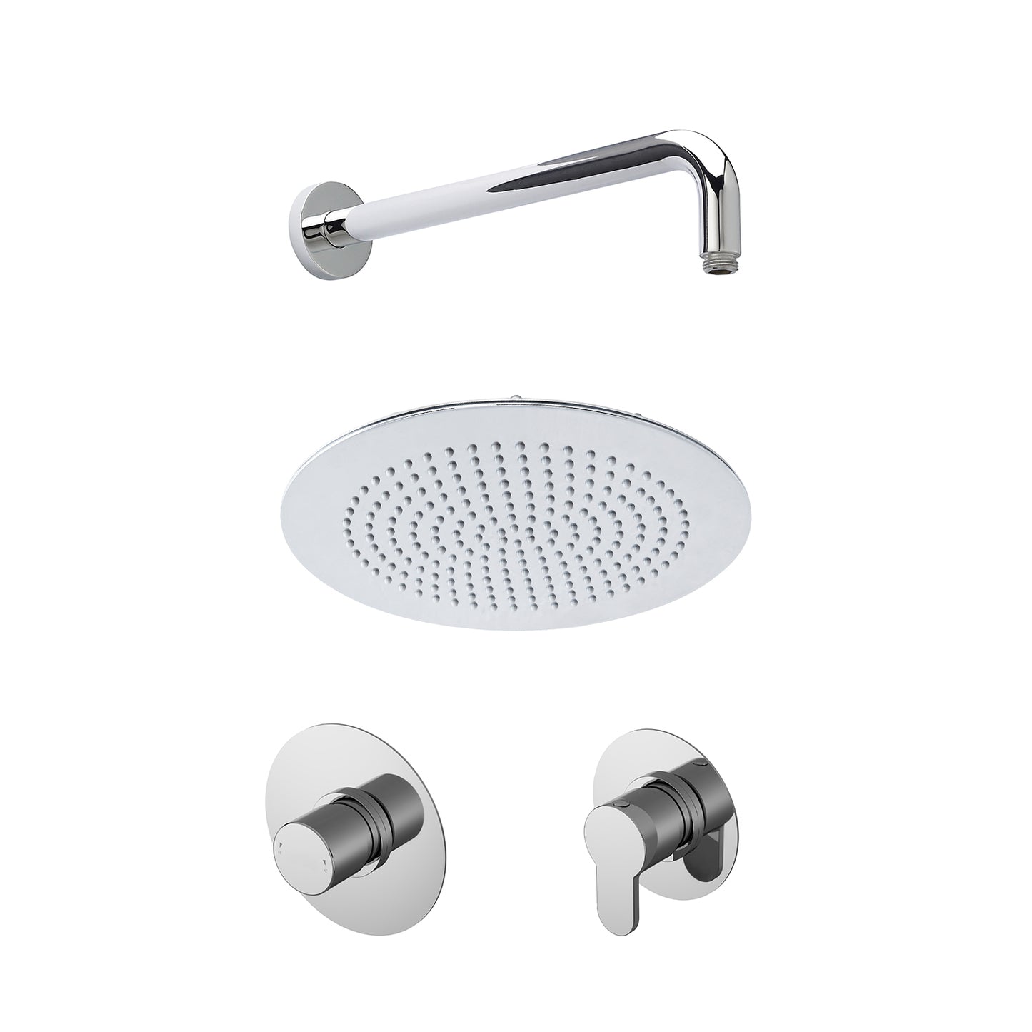 Nuie Thermostatic Concealed Chrome 1 Outlet Shower Valve
