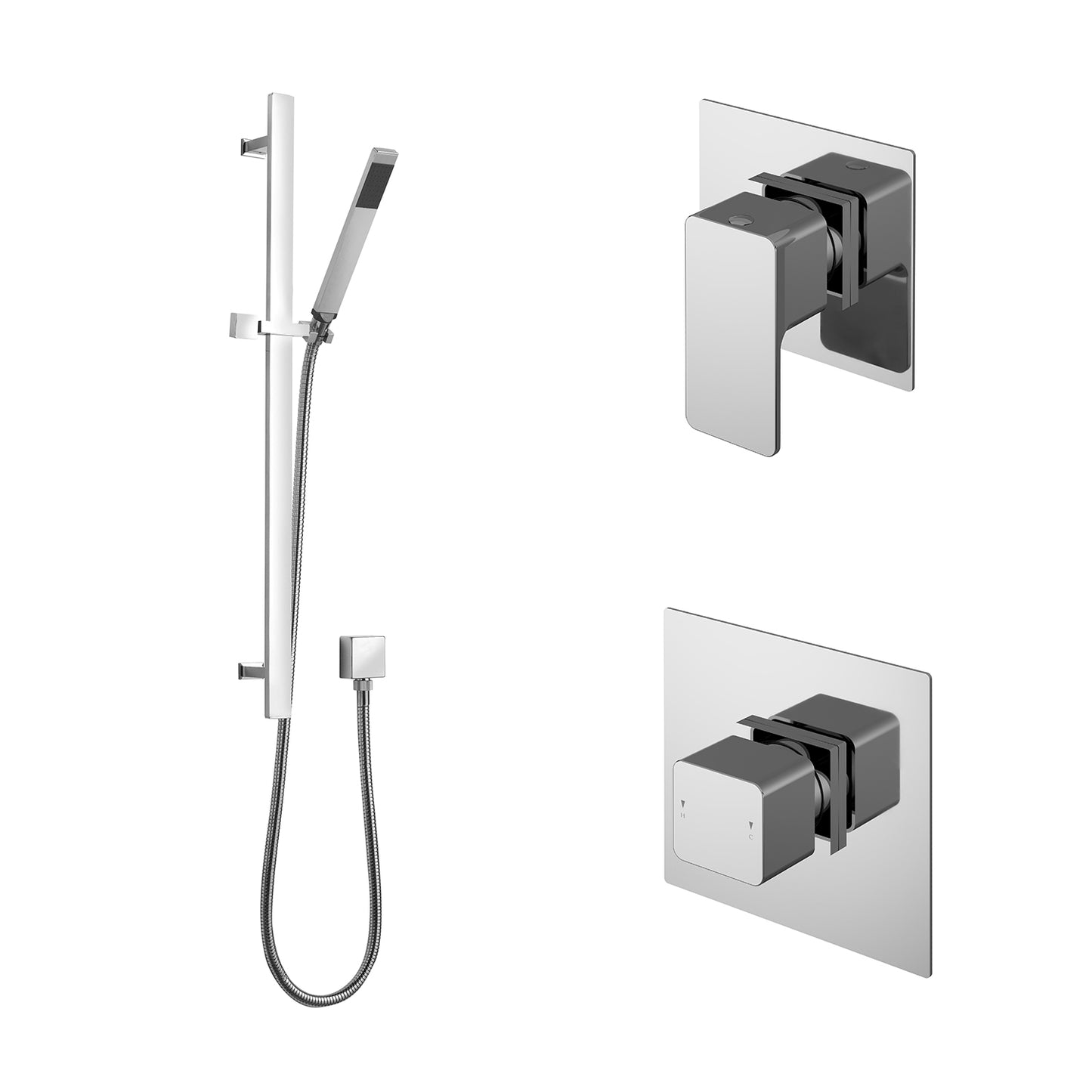 Nuie 1 Outlet Chrome Concealed Thermostatic Shower Valve With Cartridge