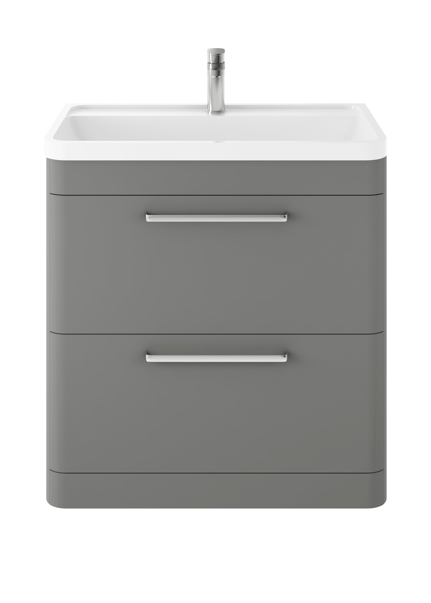 Hudson Reed Solar 800mm Floor Standing 2 Drawer Vanity Unit With Polymarble Basin