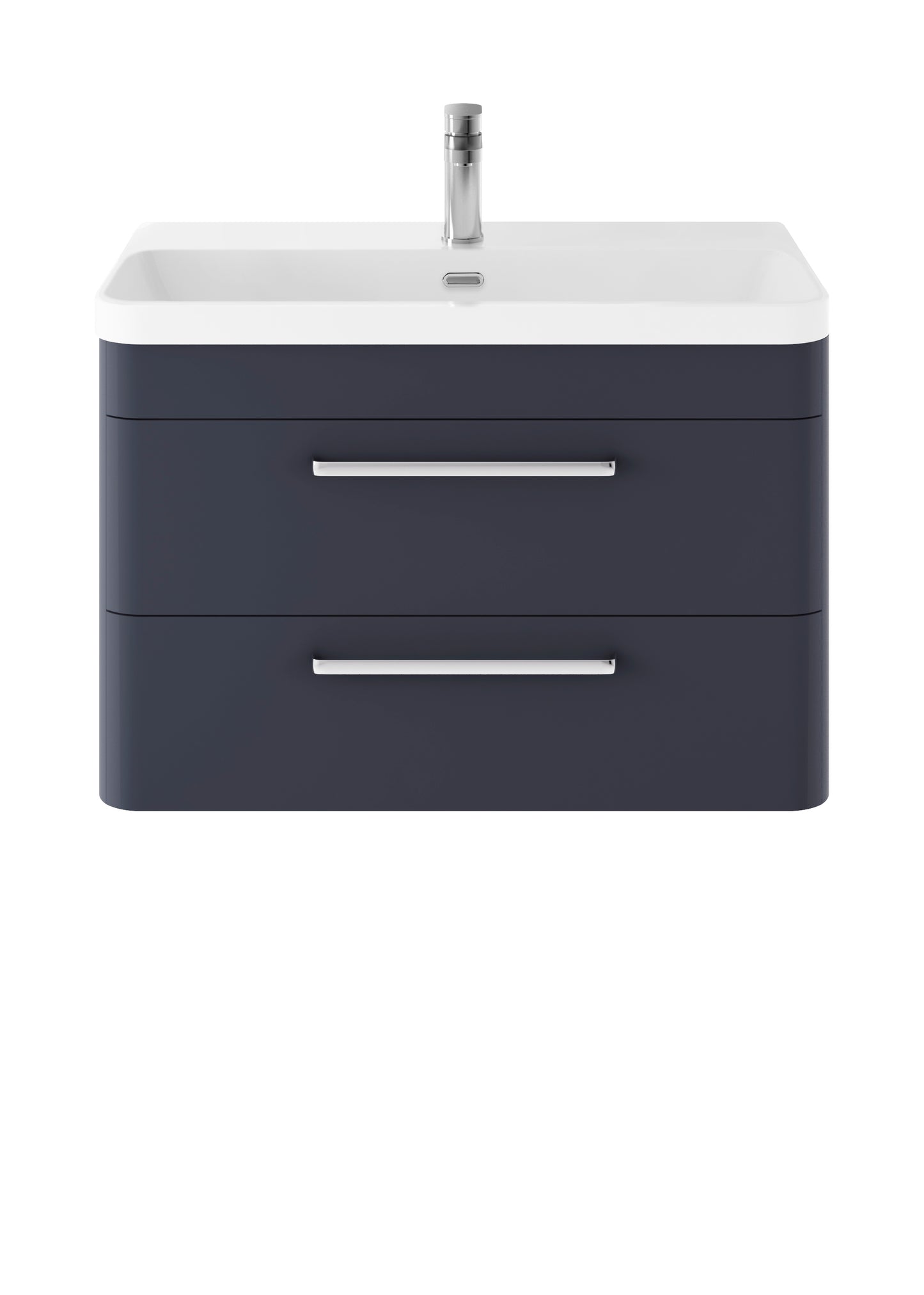 Hudson Reed Solar 810mm Wall Hung 2 Drawer Vanity Unit With Ceramic Basin