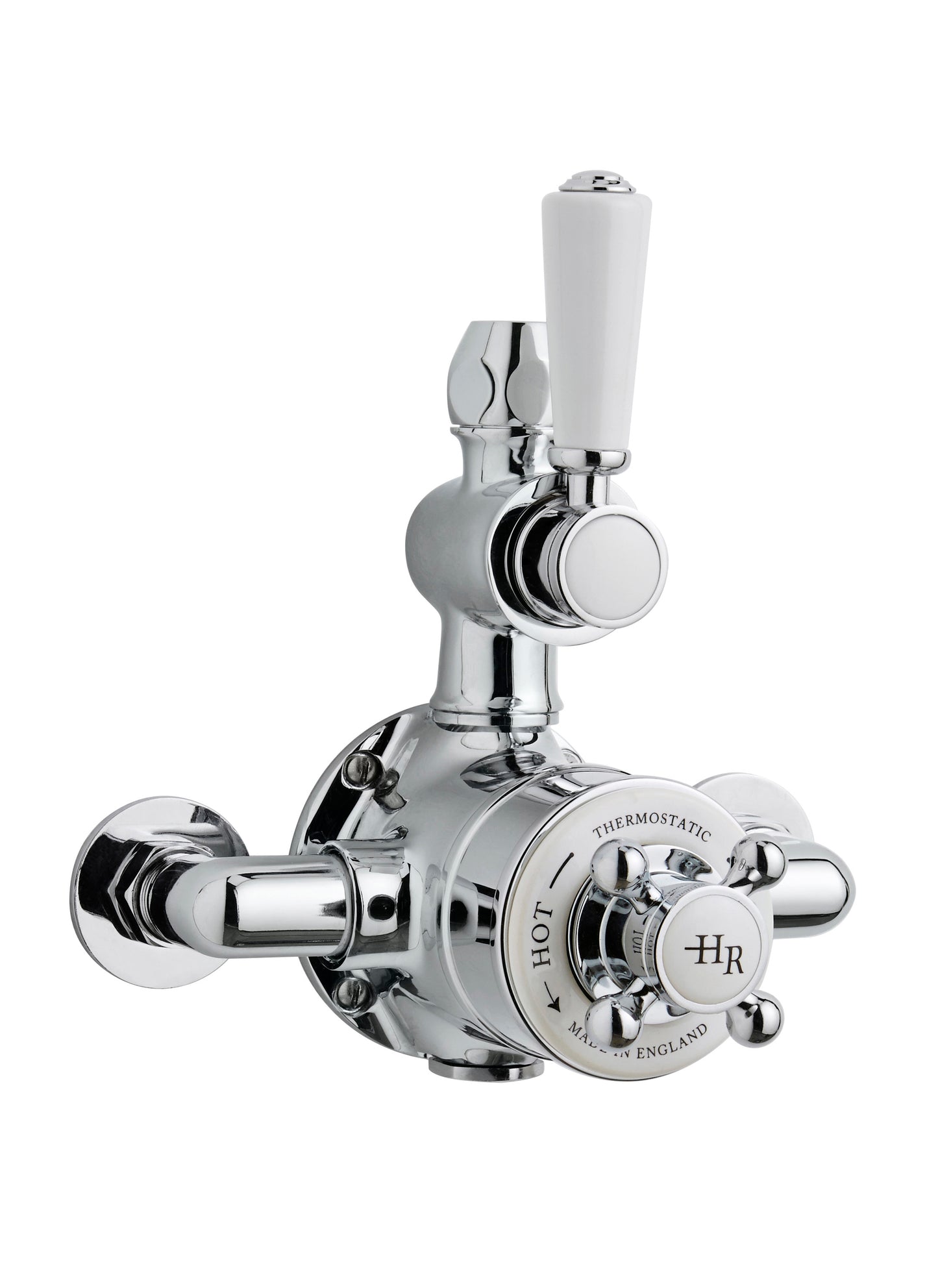 White Topaz Twin Thermostatic Shower Valve
