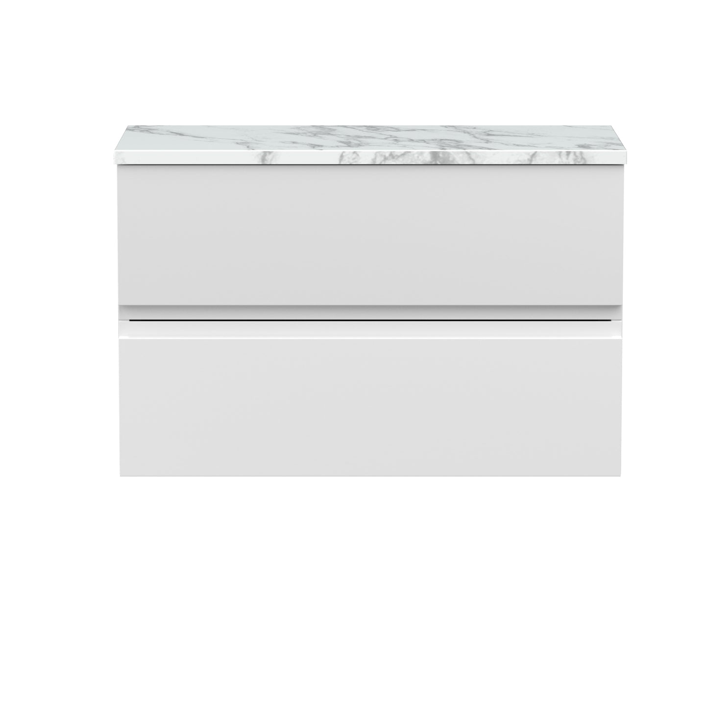 Hudson Reed Urban 800mm Wall Hung 2-Drawer Unit With Laminate Worktop