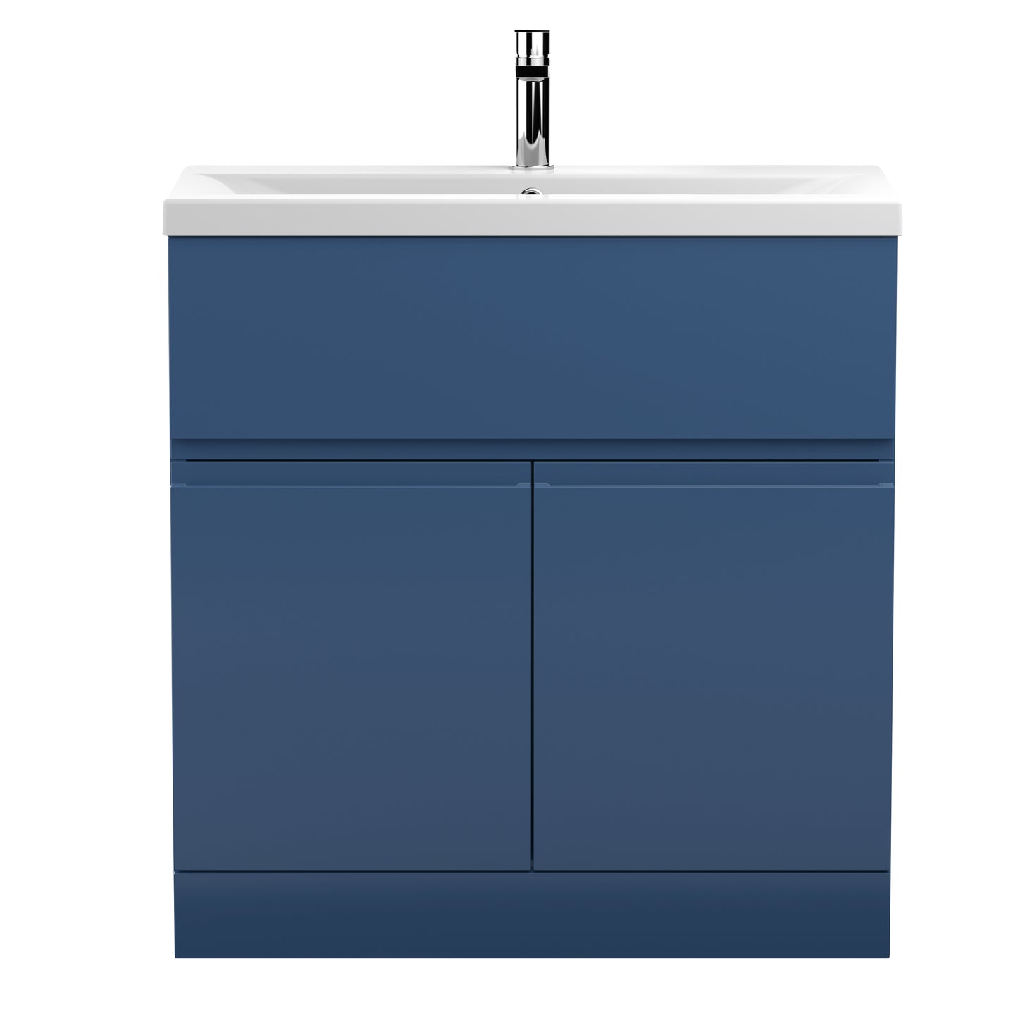 Hudson Reed Urban 800mm Floor Standing 2 Door 1 Drawer Vanity Unit With Basin & Soft Close