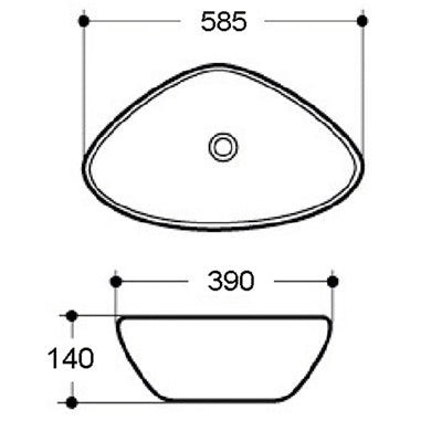 Libi Countertop Basin (SY-CTB6258B)