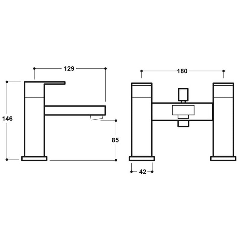 Synergy Studio Eb Bath Shower Mixer (SY-EB04-N)