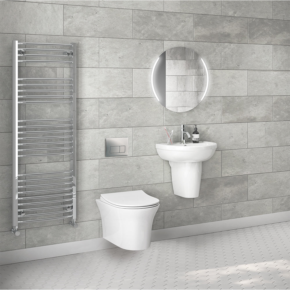 Synergy Fluid 360Mm Rimless Wall Hung Pan (SY-FLU04 & SY-FLU08)