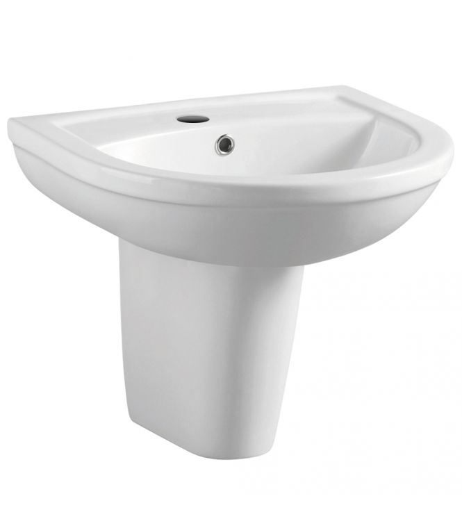 Synergy Fluid 450Mm 1 Tap Hole Basin (SY-FLU12)
