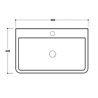 Henbury 800Mm Floor Vanity Unit (SY-HEN14-CW & SY-HEN25)