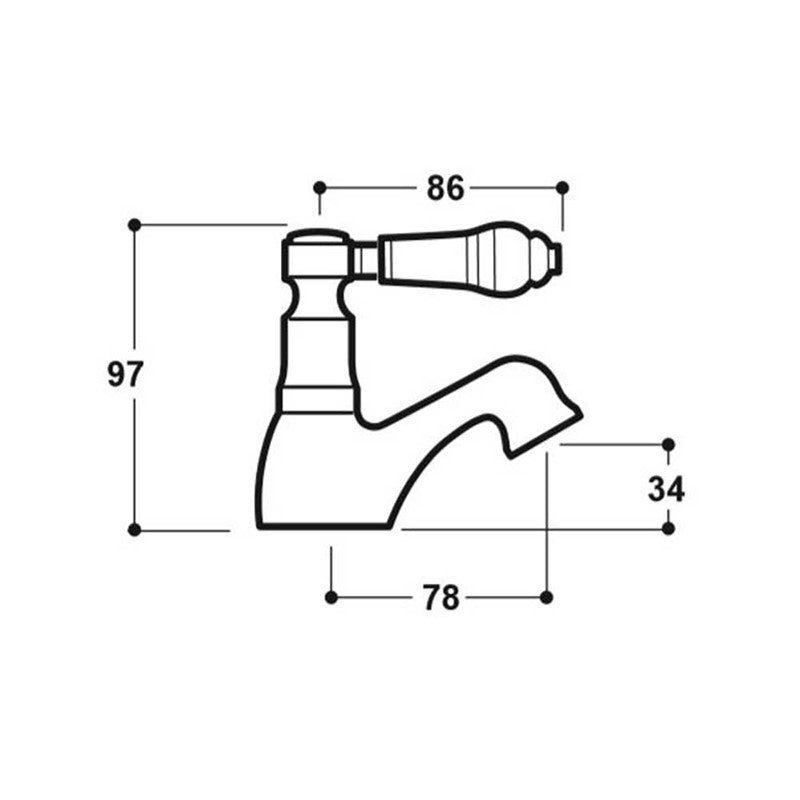 Synergy Henbury Kb Lever Basin Taps (SY-KB01-N)