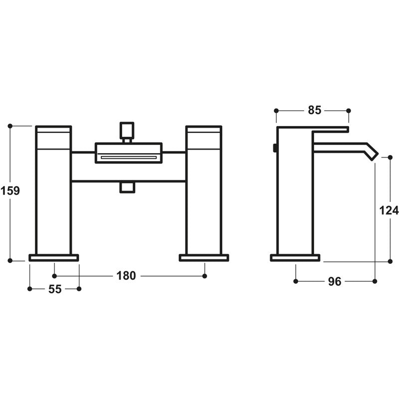 Synergy Tec Studio Q Bath Shower Mixer (SY-Q04-N)