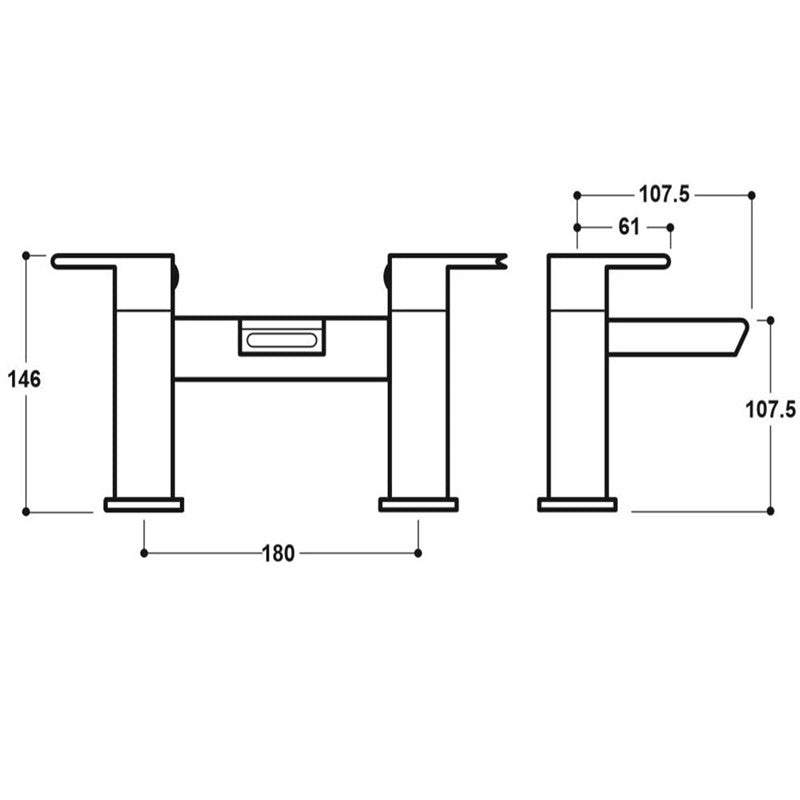 Synergy Studio Qb Bath Filler (SY-QB03-N)