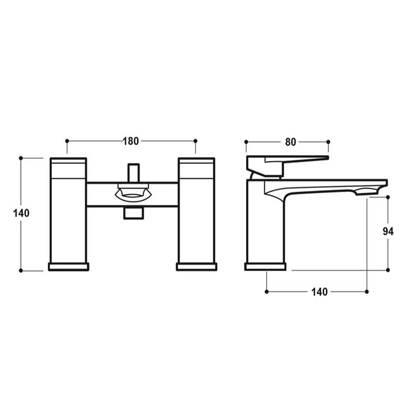 Synergy Studio Xq Bath Shower Mixer (SY-XQ04-N)