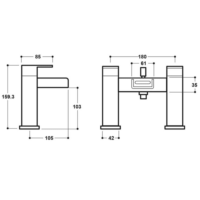 Synergy Studio Z Bath Shower Mixer (SY-Z04-N)