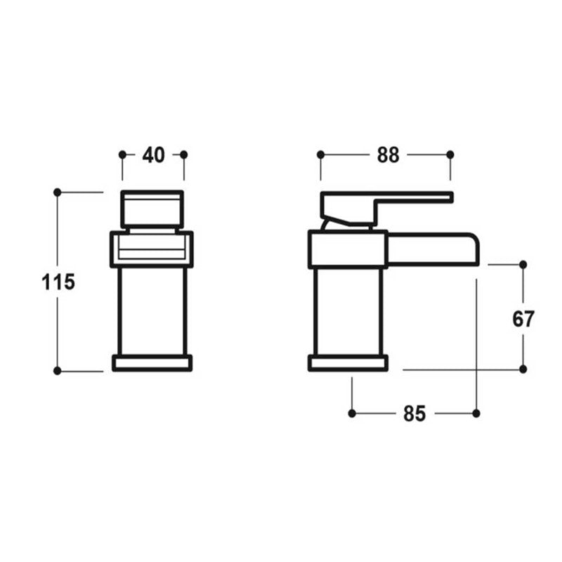 Synergy Studio Z Mini Basin Mixer (SY-Z07-N)
