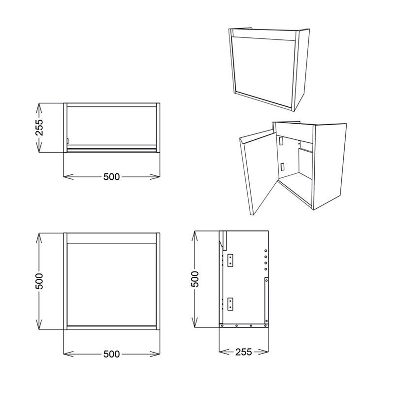 Craft 600Mm Mirror Unit (SY-CRA06-IB)
