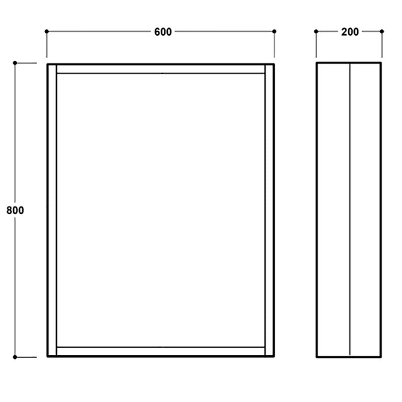 Henbury 600Mm Mirror Cabinet (SY-HEN17-CW)
