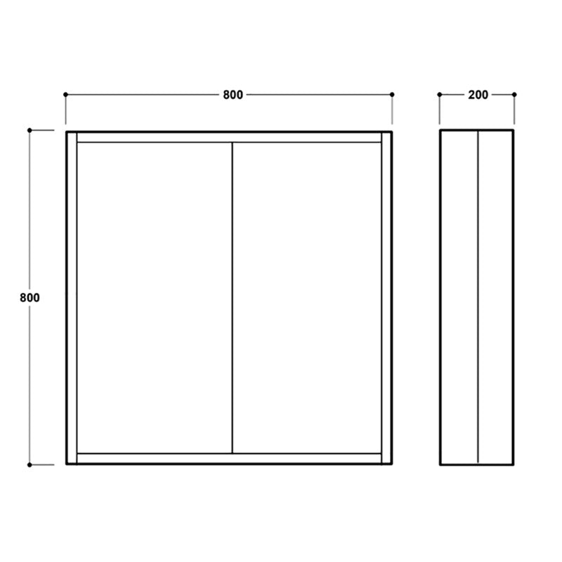 Henbury 800Mm Mirror Cabinet (SY-HEN19-CW)