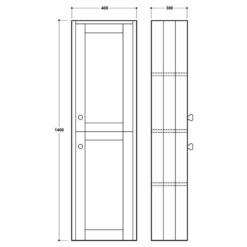 Henbury Tall Storage Unit (SY-HEN20-CW)
