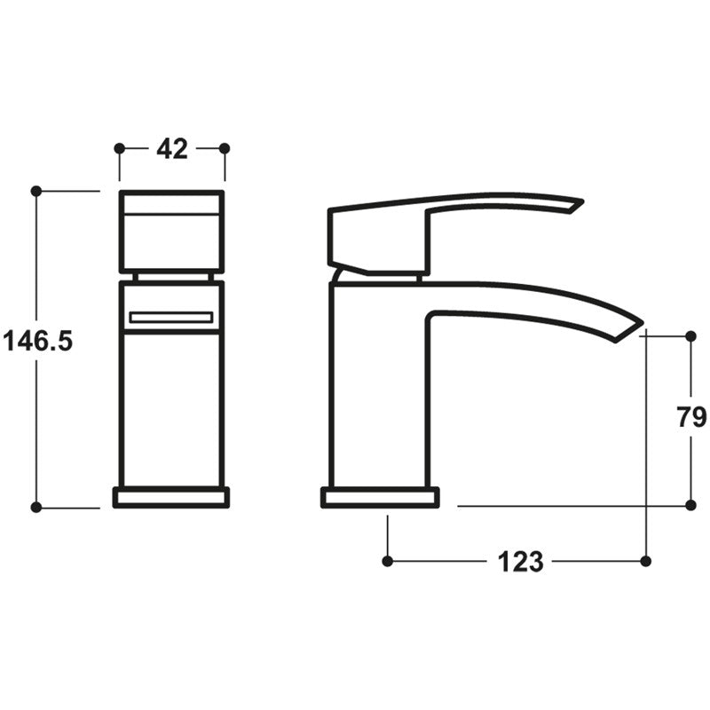 Synergy Tec Studio Sc Soft Close Basin Mixer (SY-SC05-N)