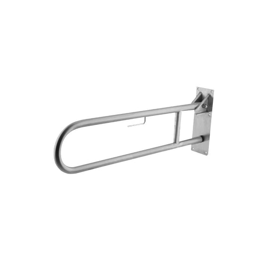 Arley Comfort 800mm Hinged Chrome Support Arm With Toilet Roll Holder