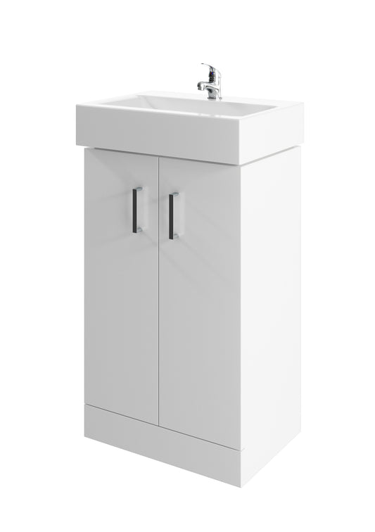 Tite 450mm 2 Door Floor Standing Unit With Basin