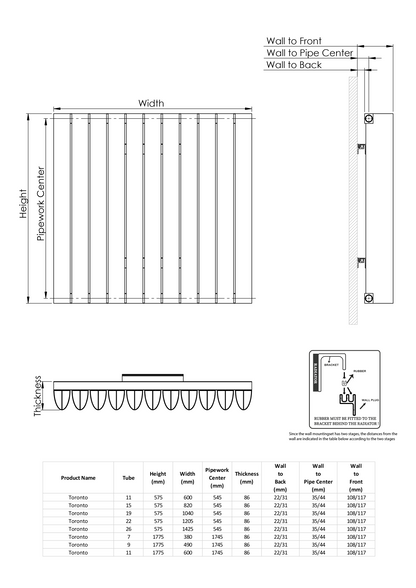 Toronto Vertical Radiator by Kartell