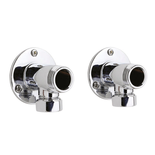 Bar Showers Backplate Elbow Unions