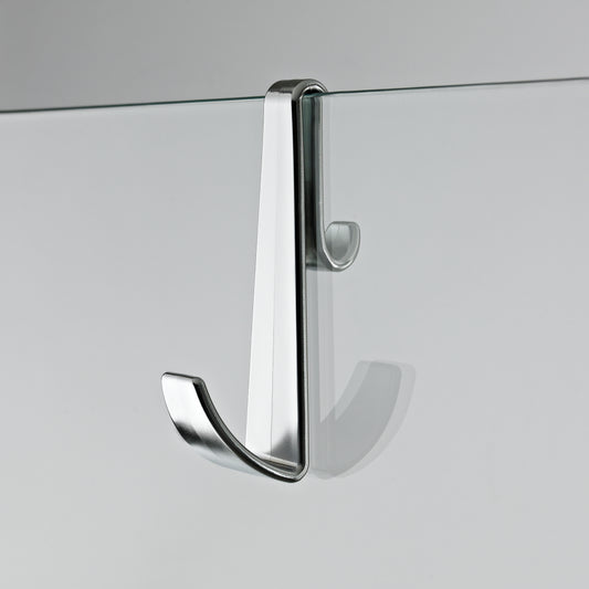 Enclosure Hook For Frameless Enclosures - Chrome